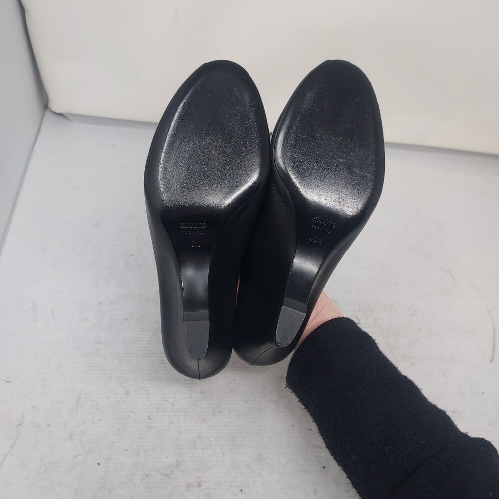 Khaite WOMENS Black Cloak Peep Toe Mule Sandal - Picture 2 of 10